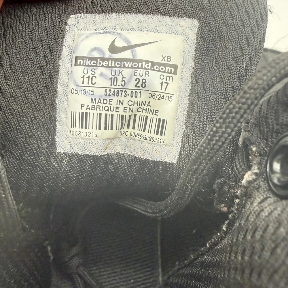 Nike ACG Kids 11C Black Duck Boots High Top Outdoor Hiking Winter Shoes